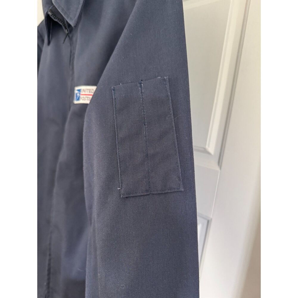 USPS United States Postal Service Jacket, Men's Size 40T Navy Blue - Vintage - Picture 3 of 4